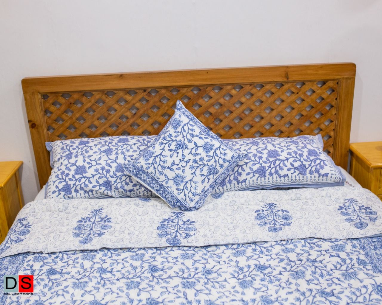 Hand Block Printed Cotton Bed Sheet "King Size"